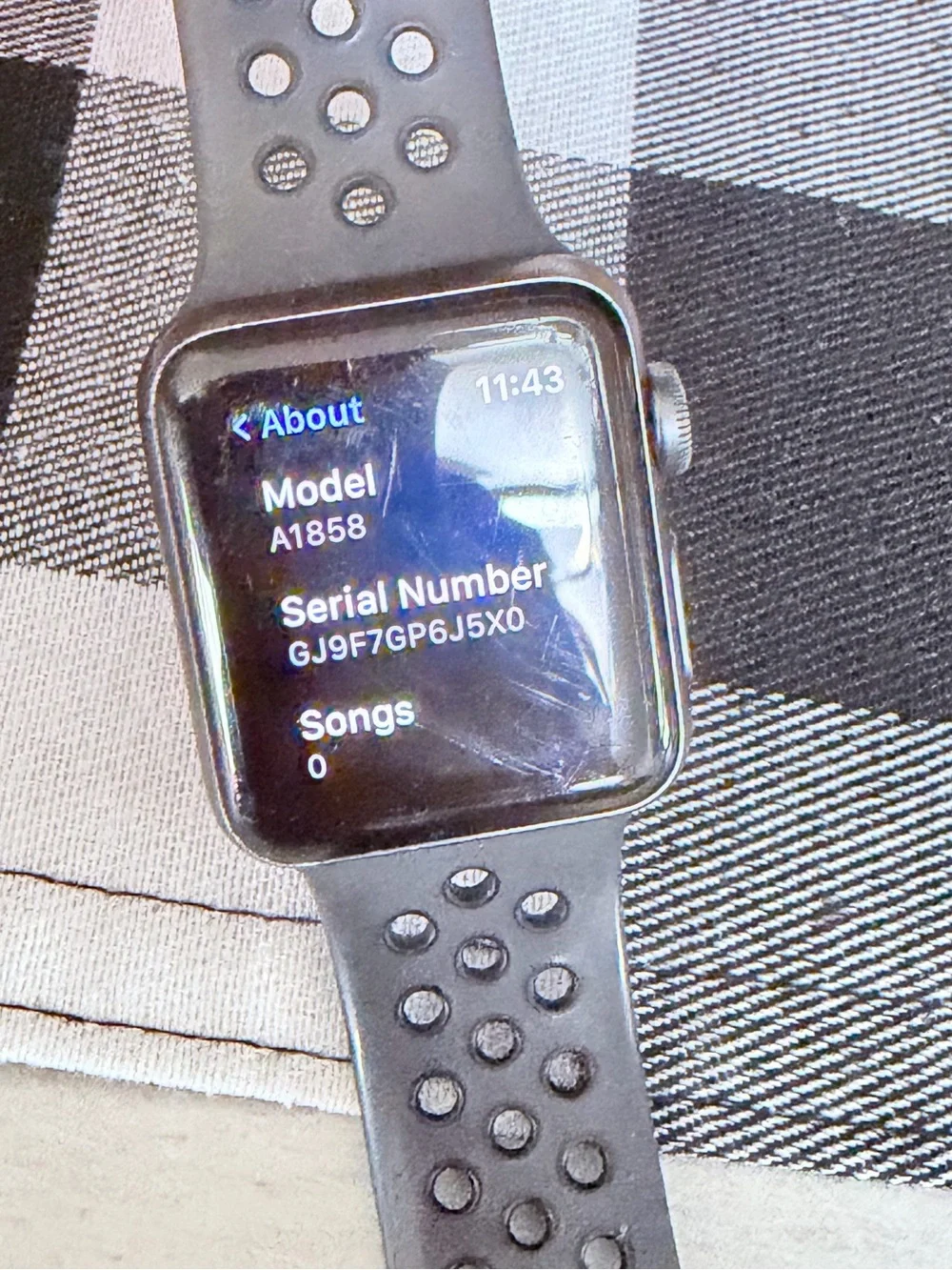 Apple Watch with Black Sport Band - Black